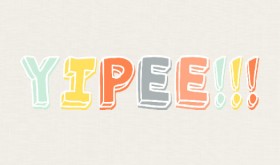 Yippee Colorful Congratulations Card by PurpleTrail.com. Yippee Colorful Congratulations Card by PurpleTrail.com.