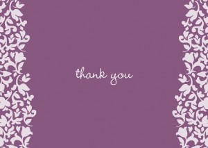 Purple Sophisticated (Set) Thank You