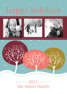 Winter Scene Holiday Photo Card