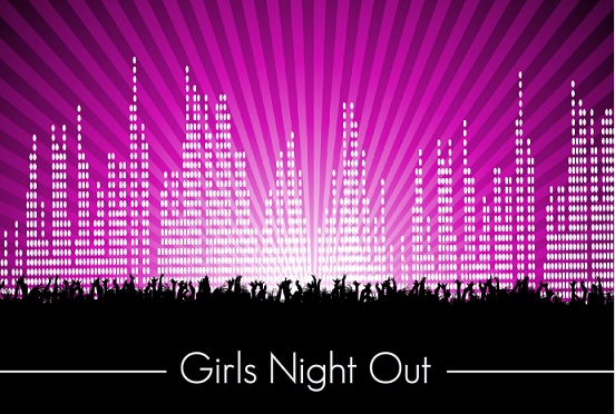 Bright City Lights Girls Night Invite Bright City Lights Girls Night Invite