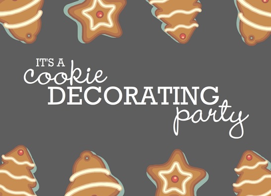 Christmas Cookie Decorating Holiday Party Invitation printable christmas game