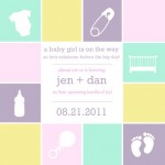 Baby Blocks (Set) Baby Shower Invitation