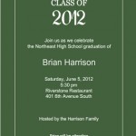 Chic Graduation Party Invitation