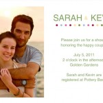 Simple Polka Dot Couples Shower Invite