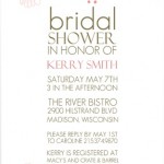 Spring Floral Border Bridal Shower Invitation