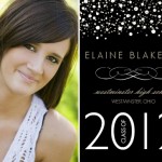Black With White And Gold Dots Photo Graduation Announcement