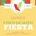 Chili Pepper Monogram Cinco De Mayo Invitation