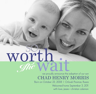 Birth Announcements From PurpleTrail So Worth The Way Photo Baby Birth Announcement Green and Blue