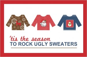 Unique Holiday Party Invitations From PurpleTrial Ugly Sweater Trio Holiday Party Invitation