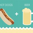 Beer and Hotdogs Turquoise BBQ Tips Invitation