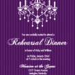 Rehearsal Dinner Invitations From PurpleTrail Purple Chandelier Rehearsal Dinner Ice Breaker Game Ideas Invitation