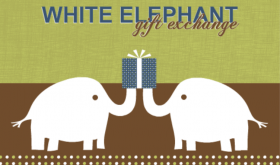 Holiday Party Invitations From PurpleTrail White Elephant Gift Exchange ideas Invitation