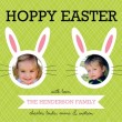 Whimsical Cut Out Hoppy Easter Family Easter Card Cut Out Photo Easter Card
