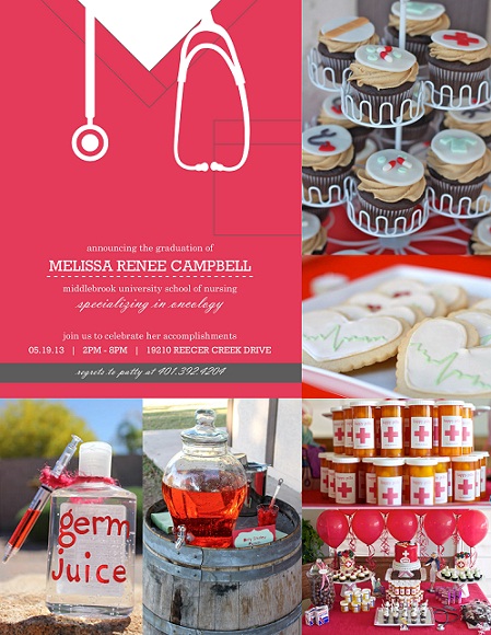 Nursing Graduation Invitations and Party Ideas