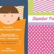Sleeping Bag Slumber Party Invitations
