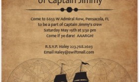 PurpleTrail pirate party invitation PurpleTrail pirate party invitation