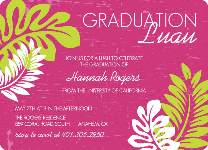 Outdoor Graduation Party Ideas, Themes, & Invitation Wording