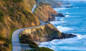 Pacific Coast Highway (Highway 1) at southern end of Big Sur, California.