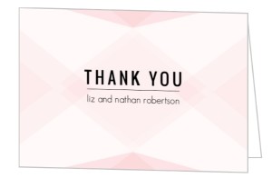 modern blush thank you note by purpletrail thank you card quote ideas