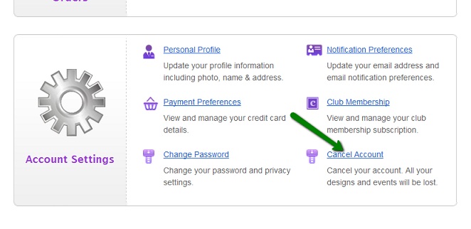 Cancel Account Cancel Account