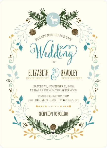 Informal wedding invitation text examples