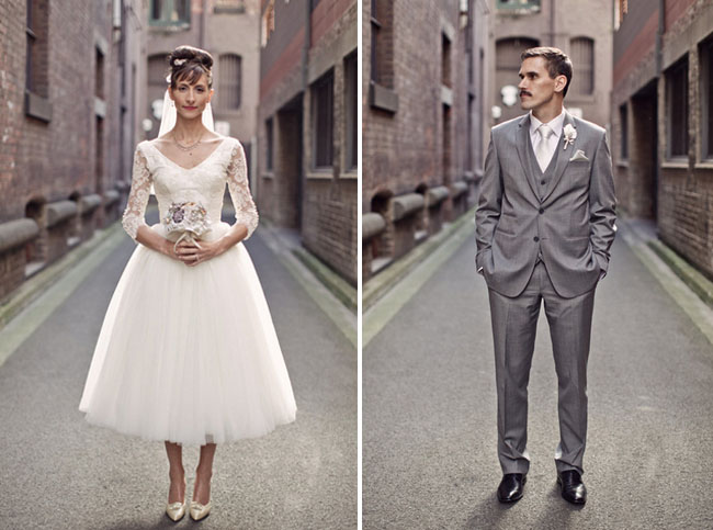 1950s inspired retro Australian wedding. Photo courtesy of ChicVintageBrides.com. vintage wedding Invitation Wording Vintage Wedding Ideas