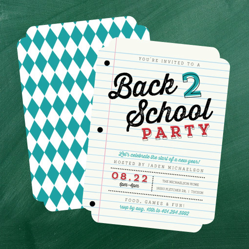  Back  to School  Party  Ideas  Invitations Crafts DIY 