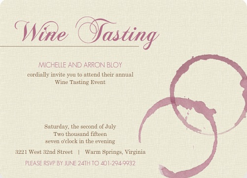 Wine Tasting Invitation Wording 4