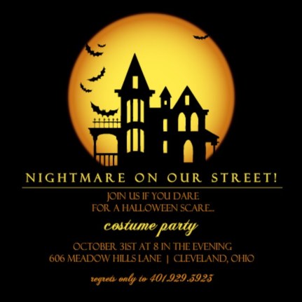 Halloween party invitation by PurpleTrail. halloween trivia