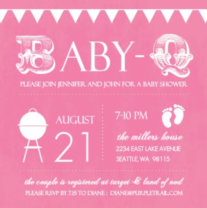 baby shower save the date wording