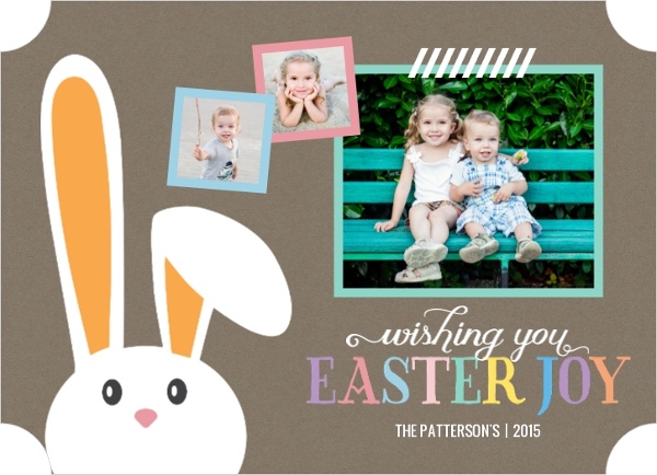 Whimsical Bunny Easter Card